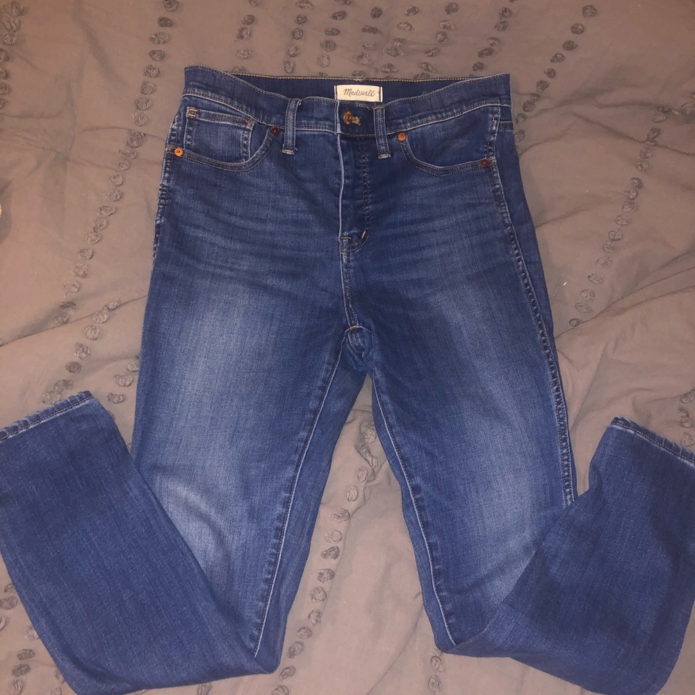Madewell 10” High Rise skinny jeans
